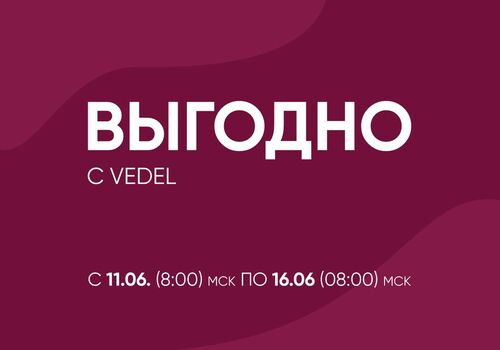 Максимальная выгода с Vedel!