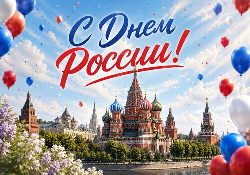 С Днем России! С праздником мира и созидания!